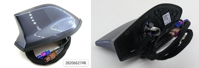 Clio 5 Captur 2 Megane 4 Balık Sırtı Anten Carbon Fiber 282066274R Renault Orijinal