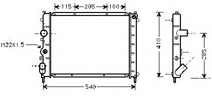 RADYATÖR 0534341AB KANGO 1.9D CLIO-II 1.6 16V 1SIRA ALB