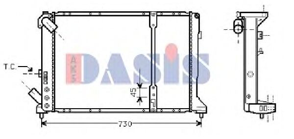 Laguna 1 Espace 3 Motor Su Radyatörü 2.2D G8T Dizel 7701352666 7701041957 Kale