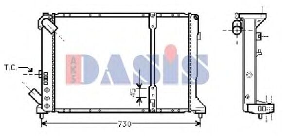 Laguna 1 Espace 3 Motor Su Radyatörü 2.2D G8T Dizel 7701352666 7701041957 Kale
