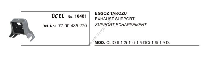 EKSOZ TAKOZU 10481 CLIO-II 7700435270