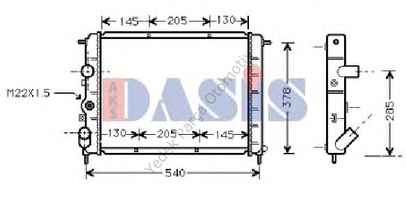 RADYATÖR 0546462PA CLIO 1.4İ