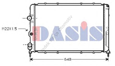 RADYATÖR 0547472PA 2 SIRA BAKIR + PLASTİK MEGANE SCENIC 1.9 TDI