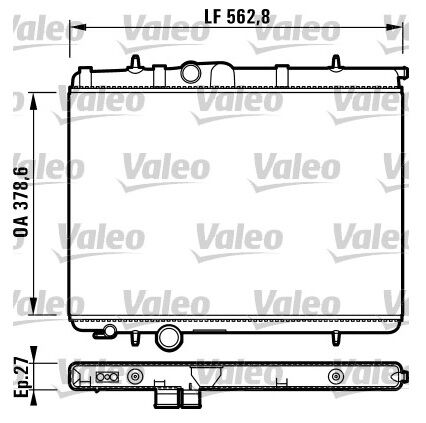 RADYATÖR 2034011AB P206 2.0 16V AC'Lİ MEKANİK