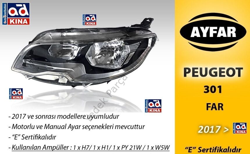 FAR SAĞ 303382 P301 (17->) MOTORLU
