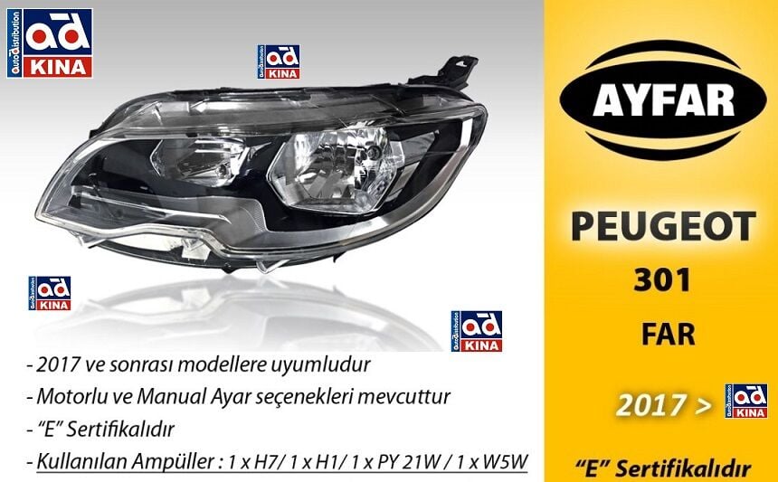 FAR SAĞ 303382 P301 (17->) MOTORLU