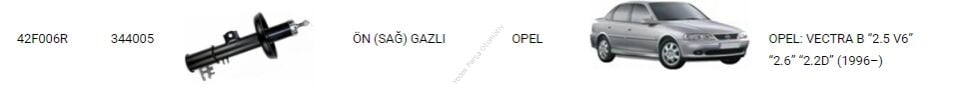 AMORTİSÖR ÖN SAĞ 42F006R VECTRA B