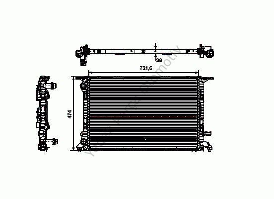 RADYATÖR 367700 A4 A5 Q5 2.7TDI 3.0 TDI 3.2FSI 3.0T FSI 08>> MACAN (720X468X36)