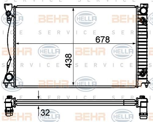RADYATÖR 367800 A6 OTOMATIK 2.7TDI 3.0 TDI 05>11 (675X445X32) BRAZING AT