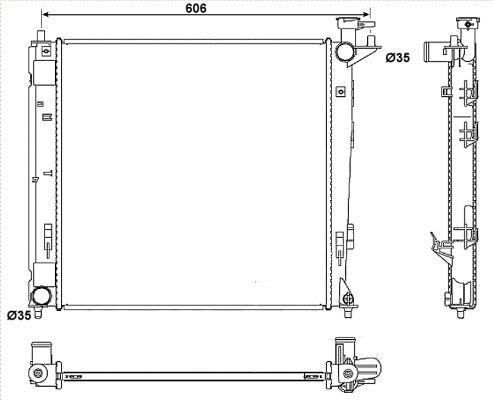 RADYATÖR 341960 İX35 SPORTAGE 1.7 CRDI 2.0 CRDI 4WD 10-> BRAZING MT