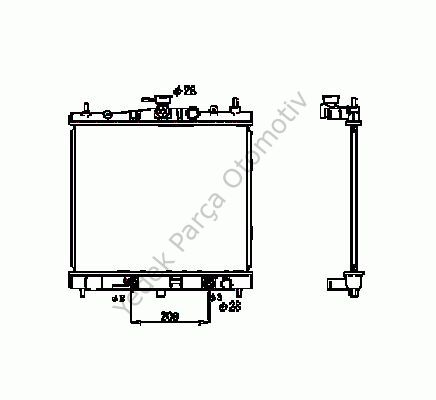 RADYATÖR 342050 MICRA III 1.2 16V 1.4 16V 03 10 BRAZING AT