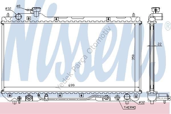 RADYATÖR 342185 RAV4-I 2.0 4WD 94 00 BRAZING AT