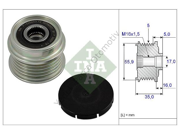 ALTERNATOR KASNAGI (RULMANLI) PASSAT A4 1.9 TDI (AFN-AVG-1Z)