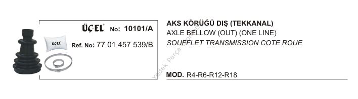 AKS KÖRÜĞÜ DIŞ 10101A R12 7701457539 B (TEK KANAL)