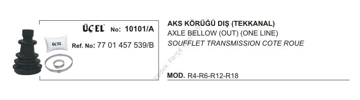 AKS KÖRÜĞÜ DIŞ 10101A R12 7701457539 B (TEK KANAL)