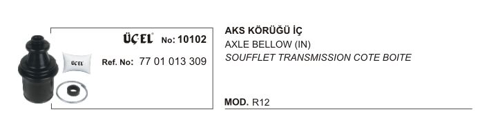 R12 Toros Dış Aks Körüğü 7701457539 ÜçEl