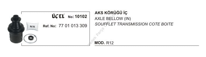AKS KÖRÜĞÜ İÇ 10102 R12 7701013309