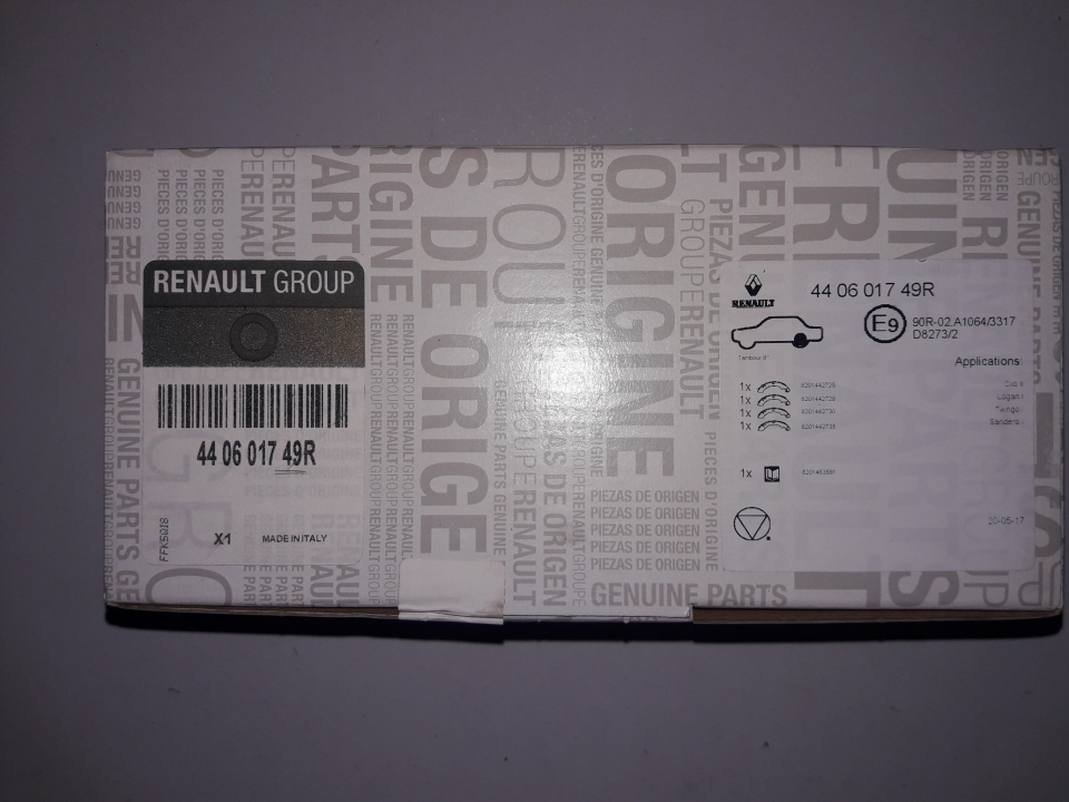 Clio 2 Thalia Arka Fren Fren Balatası Takım 2003 2012 7701206962 440601749R Renault Mais