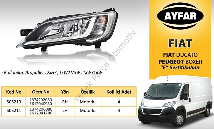 FAR SOL 505211 DUCATO BOXER JUMPER (14->) MOTORLU