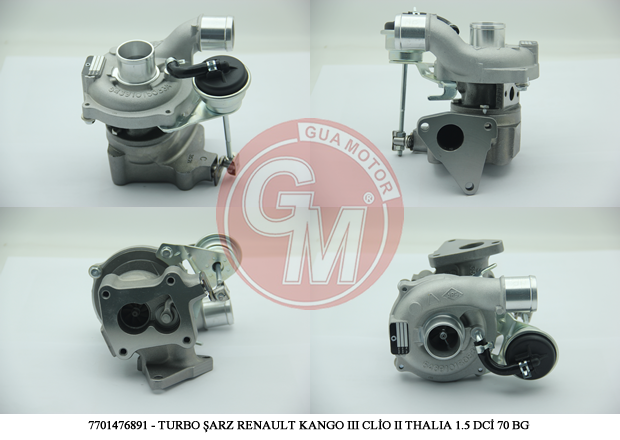 TURBO SARJ CLIO SYMBOL-THALIA-KANGOO III 1.5DCI K9K 68HP