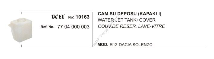 CAM YIKAMA SU DEPOSU 10163 R12 SOLENZO