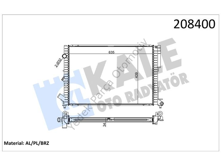 RADYATOR LAGUNA 1.8 2.0 16V 2.2D ESPACE III 2.0 AL/PL/BRZ