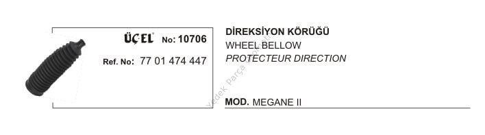 DİREKSİYON KÖRÜĞÜ 10706 MEGANE-II DACIA LOGAN 7701474447