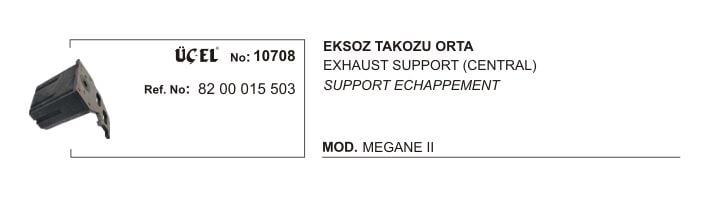 Megane 2 Egsoz Askı Takozu Orta 8200015503 Üçel