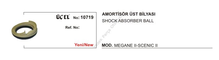 AMORTİSÖR BİLYASI ÜST 10719 MEGANE-II