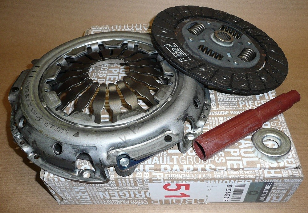 DEBRIYAJ SETI (BASKI+DISK) MEGANE II KANGOO CLIO III SCENIC II LOGAN 1.4 1.6I 16 (K4M-K4J) RULMANSIZ