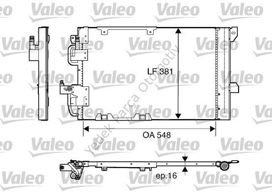 KLİMA RADYATÖRÜ 8FC351301221 ASTRA-G Z16XE (01-)