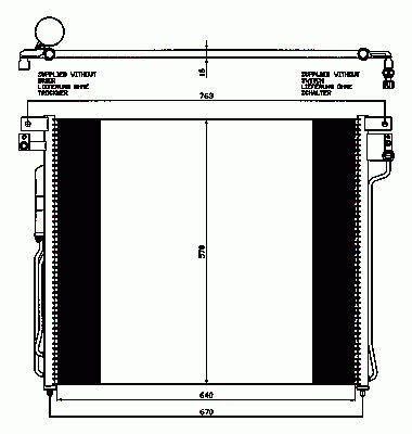Navara D40 Klima Radyatörü Kurutuculu 688 x 570 x 18 92100EB00A Kale