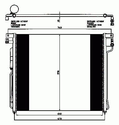 Navara D40 Klima Radyatörü Kurutuculu 688 x 570 x 18 92100EB00A Kale