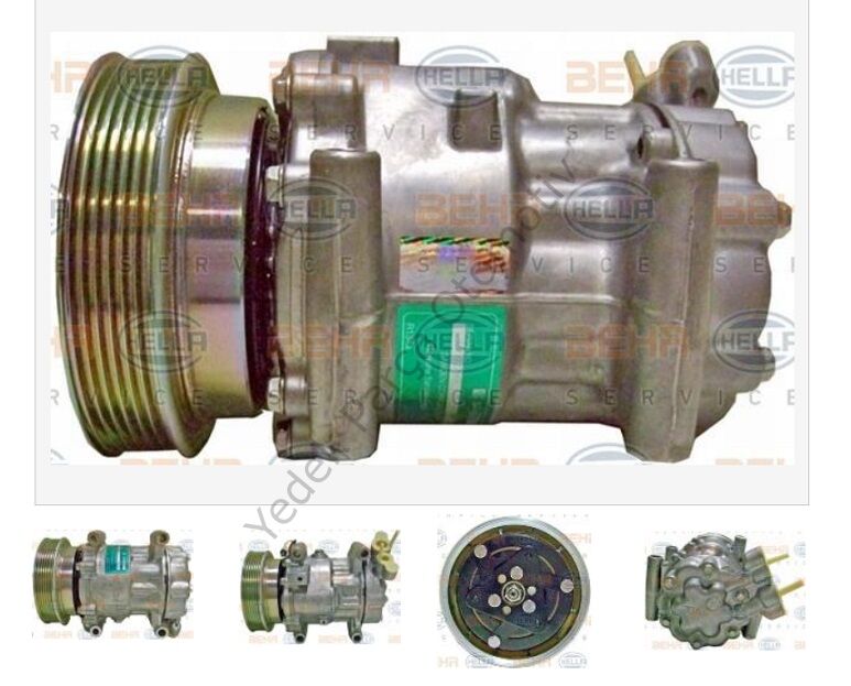 KLİMA KOMPRESÖRÜ 8FK351127901 CLIO-II KANGO 1.4-1.6 16V 1.5 DCI (120MM)