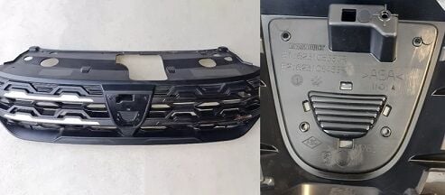 Logan 3 Sandero 3 Ön Panjur Armasız Nikelaj Çıtalı 623107458R Renault Orijinal