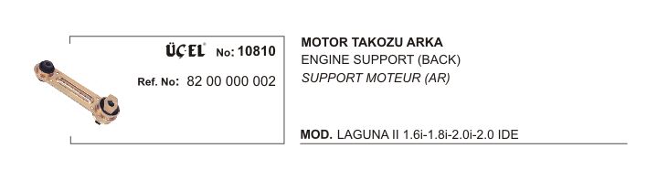 Laguna 2 Arka Motor Takozu Kulağı Alt 2002 2008 8200000002 Üçel
