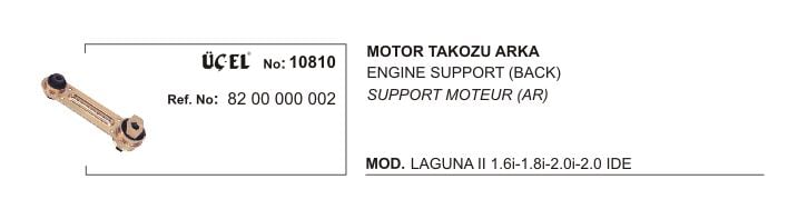Laguna 2 Arka Motor Takozu Kulağı Alt 2002 2008 8200000002 Üçel