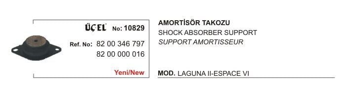 Laguna 2 Sol Motor Takozu Kulağı 2002 2008 8200346797 Üçel
