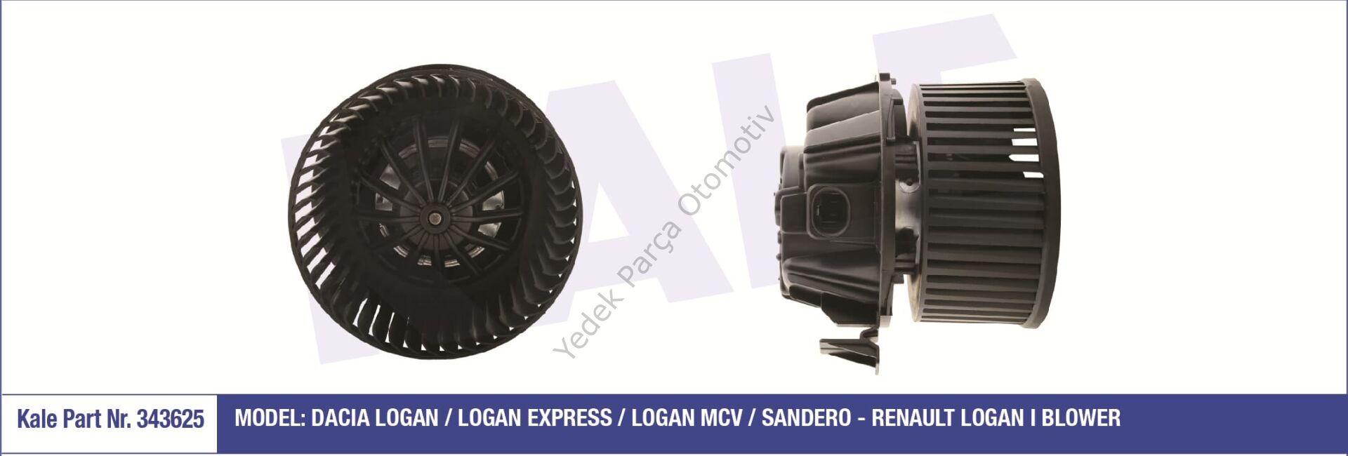 KALORİFER MOTORU 343625 LOGAN 1 SANDERO 1  DUSTER 1 1.5DCI 12V