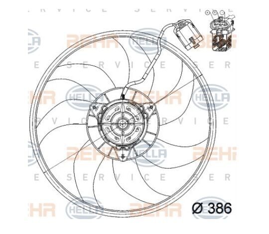 FAN MOTORU 8EW351039701 CORSA-C 1.3 CDTI 1.7