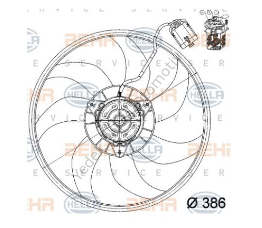 FAN MOTORU 8EW351039701 CORSA-C 1.3 CDTI 1.7
