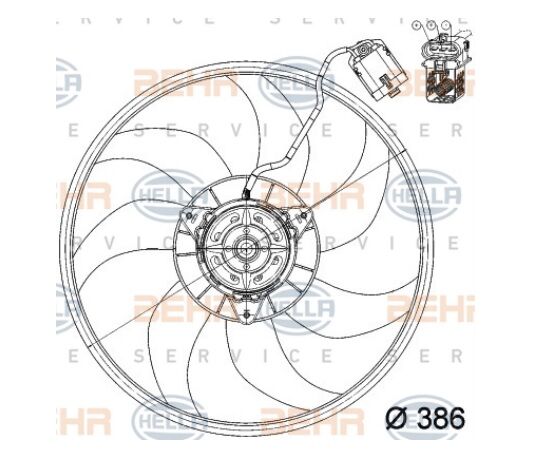 FAN MOTORU 8EW351039701 CORSA-C 1.3 CDTI 1.7