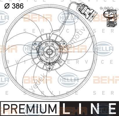 FAN MOTORU 8EW351039731 CORSA-C Z12XEP