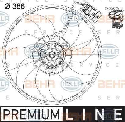 FAN MOTORU 8EW351039731 CORSA-C Z12XEP