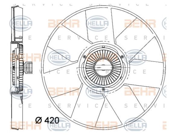 Master 3  Fan Motoru Pervanesi 2.3 Dci M9T  2010 2020 8200660117 Behr