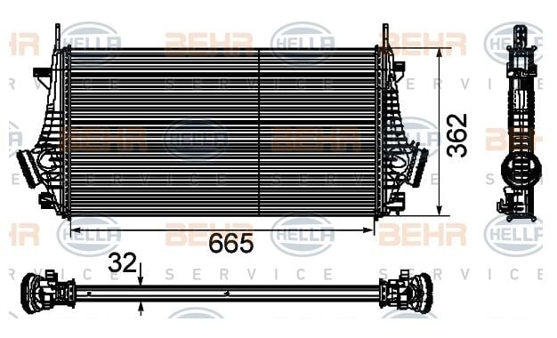 TURBO RADYATÖRÜ 8ML376746481 INSIGNIA 2.0 CDTI 1.6T 2.0T 2.0CDTI (08-)