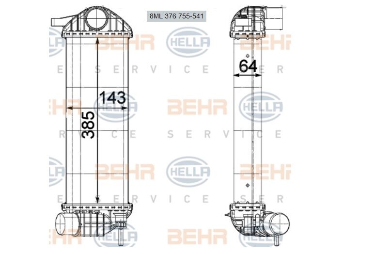 Kangoo 2 Turbo Radyatörü Intercooler 1.5 Dci K9K  2008 2020  8200427469 8200382109 Behr