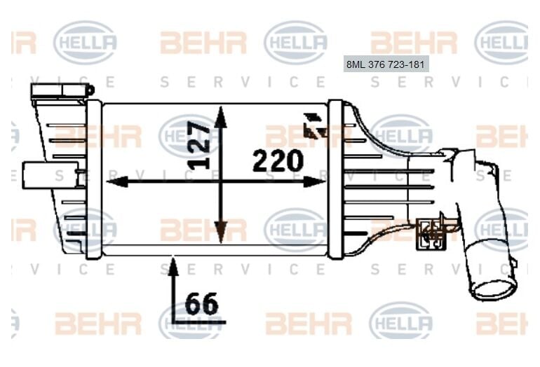 TURBO RADYATÖRÜ 8ML376723181 ASTRA-G 1.7 DTI