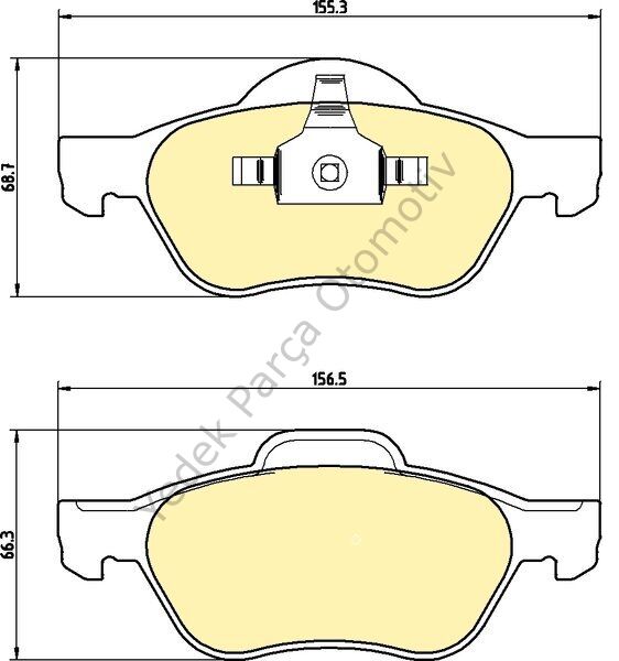 DİSK BALATA ÖN 410601237R MEGANE-II 1.5 DCI (07-)