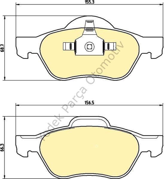DİSK BALATA ÖN 410601237R MEGANE-II 1.5 DCI (07-)